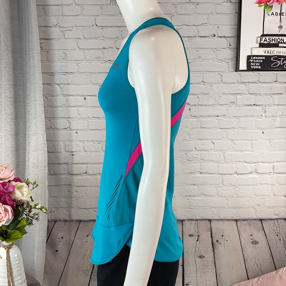NEW BALANCE Blue/Pink Razorback Tank Top Size: XS - Picture 4 of 17